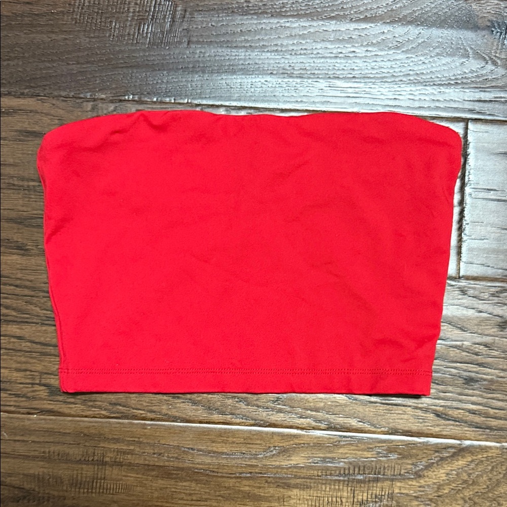 Susana Monaco Sultry Red Crop Tube Top